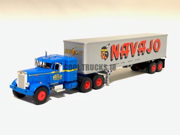 First Gear 1/64 Scale Vintage Peterbilt 351 40' Refrigerated Trailer Navajo Freight Lines