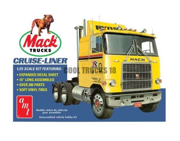 AMT 1/25 Scale Mack Cruise-Liner Cabover Semi Tractor