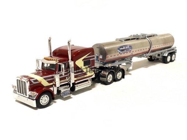 Peterbilt 389 70" Sleeper Brenner Chemical Tank Trailer Time DC