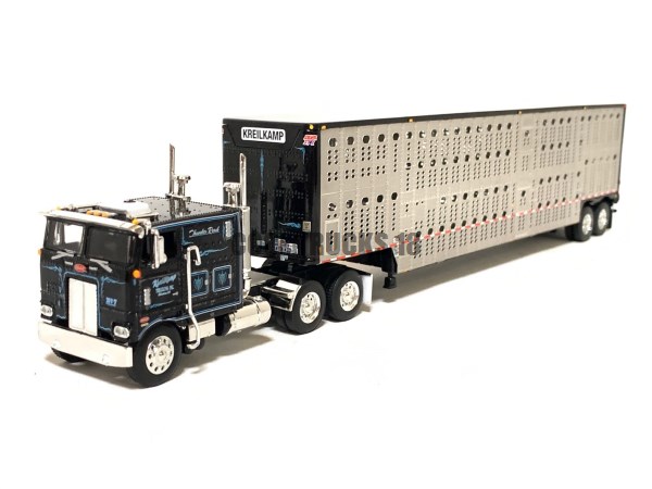 Peterbilt 352 COE Wilson Silverstar Livestock Trailer Kreilkamp Trucking