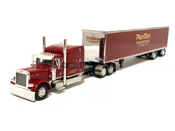 Peterbilt 379 63" Mid-Roof Sleeper 53' Utility Trailer Pac-Man Transport