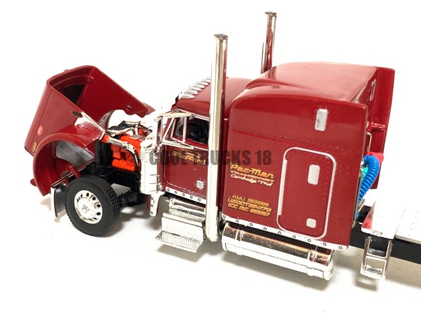 Peterbilt 379 63" Mid-Roof Sleeper 53' Utility Trailer Pac-Man Transport